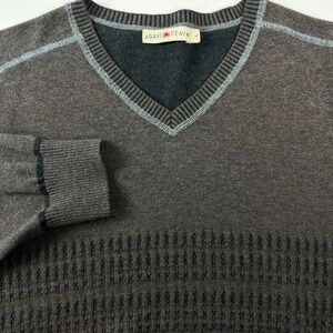 Agave Denim Gallant Men Brown Cotton Crewneck Long Sleeve Pullover Sweater L